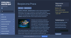 Desktop Screenshot of bezpiecznapraca.pl