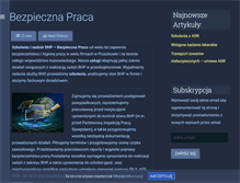 Tablet Screenshot of bezpiecznapraca.pl